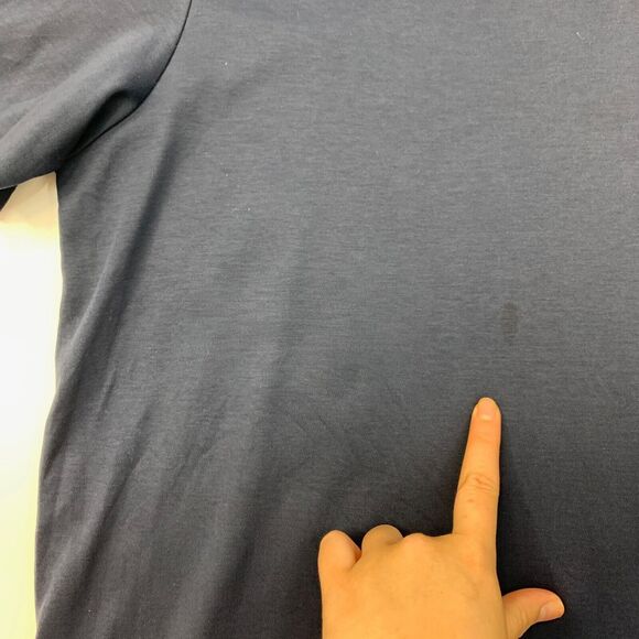 Charles Tyrwhitt Shirt Mens XL Extra Large Navy Polo Collared 3 Button Placket - Picture 4 of 11